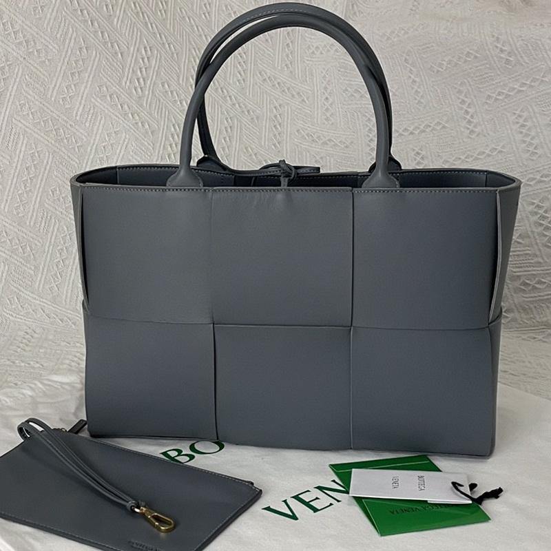 Bottega Veneta Handbags 609175 Plain Grey Tote